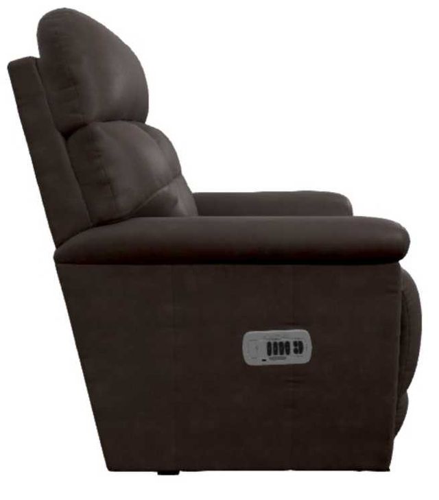 La-Z-Boy® Fulton Dark Chocolate Leather Power Wall Recliner with Headrest and Lumbar-3