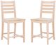 Linon Felicia 2-Piece Unfinished Counter Stool-0