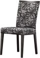 Chaise d'appoint en tissu brun foncé/gris VieBois®-0