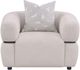 Coaster® Jeanette Upholstered Beige Round Arm Accent Chair-1