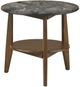 Coaster® Bradley Smokey Gray End Table with Dark Brown Base-0