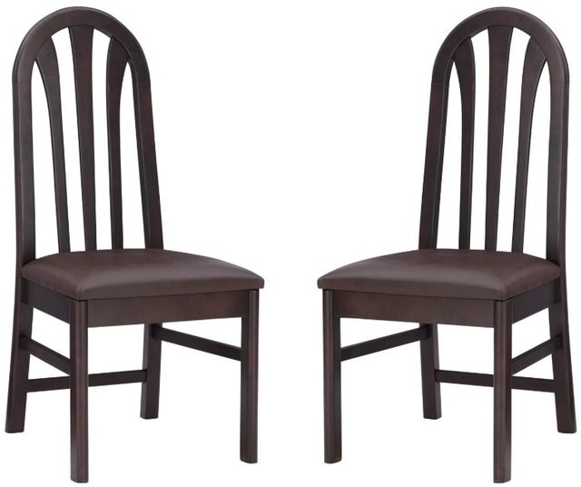 Linon Jonas 2-Piece Brown Dining Chair Set-0