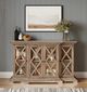 Jofran Inc. Carrington Bisque Small Breakfront Cabinet-1