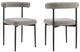 Armen Living Shannon 2-Piece Thundercloud Gray Dining Chair Set-3