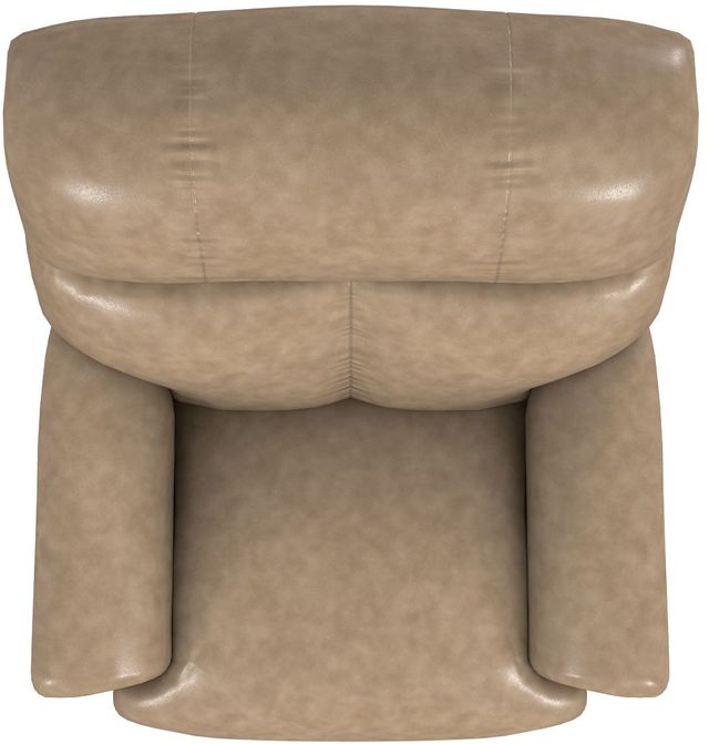 La-Z-Boy® Reed Beige Leather Manual Wall Recliner-2