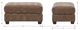 La-Z-Boy® Wilmette Greystone Leather Ottoman-2