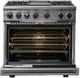 Viking® 7 Series 36" Slate Blue Pro Style Dual Fuel Range with 12" Reversible Griddle-1
