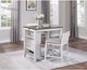 Mazin Furniture Daye 3 Piece White and Grey Counter Height Set-3