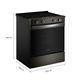 Whirlpool® 30" Black Stainless Steel Slide-In Electric Range with Air Cooking Technology-2