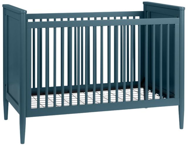Westwood Design Modern Nursery Blue 3-in-1 Convertible Crib-0