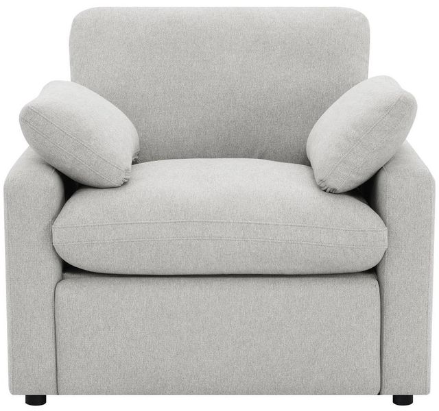 Coaster® Collins Gray Upholstered Power Recliner Chair-2