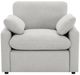 Coaster® Collins Gray Upholstered Power Recliner Chair-2