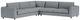 EQ3 Cello Plush 3-Piece Angled Arm Sectional Sofa-0