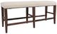 Jofran Inc. Fairview Beige/Oak Backless Counter Bench-0