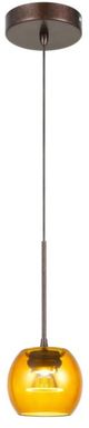 Cal® Lighting & Accessories Ithaca Amber/Rust Mini Pendant-1