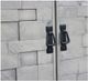American Heartland Manufacturing Rustic Two-Tone Mosaic Double Door Pantry-3