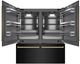 ZLINE Autograph Edition 72" 39.6 Cu. Ft. Black Stainless Steel Built-In French Door Refrigerator with Water Dispensers, Ice Makers, and Polished Gold Accents-2