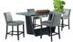 Elements International Beckley 5-Piece Dark Meridian Counter Dining Set-0