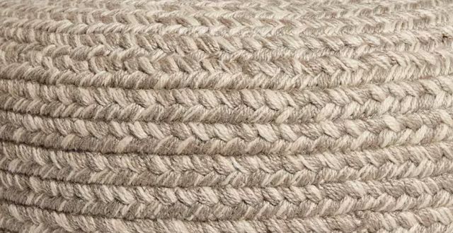 Bassett® Furniture Sosha Gray Heather Pouf-3