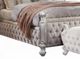 ACME Furniture Picardy Antique Pearl Upholstered Eastern King Panel Bed-2