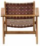 Dovetail Furniture Sutri Brown/Natural Occasional Chair-3