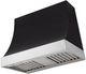 AGA Marquee 36" Matte Black Wall Mounted Range Hood with Polished Chrome Trim-0