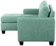 Mazin Furniture Phelps 2-Piece Teal Reversible Sofa Chaise Sectional-4