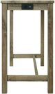 Elements International Oak Lawn 4-Piece Cream/Oak Gray Bar Table Set-4