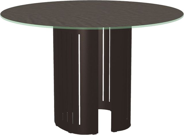 Amisco Customizable Rachel Starstone Round Dining Table Top with Metal Base-2