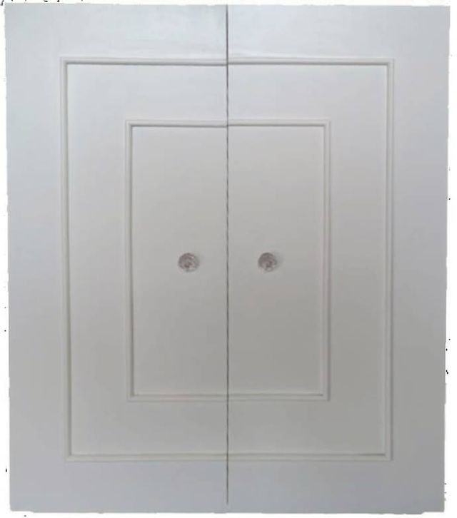 Million Dollar Rustic Solid White Dorm Cabinet-0