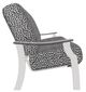 Telescope Casual St. Catherine Agra Classic/Warm Gray Aluminum/Fabric Outdoor MGP Cushion Three-Seat Sofa with Boardwalk Rustic Arms-2