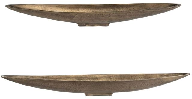 Uttermost® River Run 2-Piece Antique Brass Outdoor Bowl Set-2