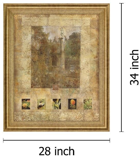 Classy Living Golden Garden Relics Wall Art-1