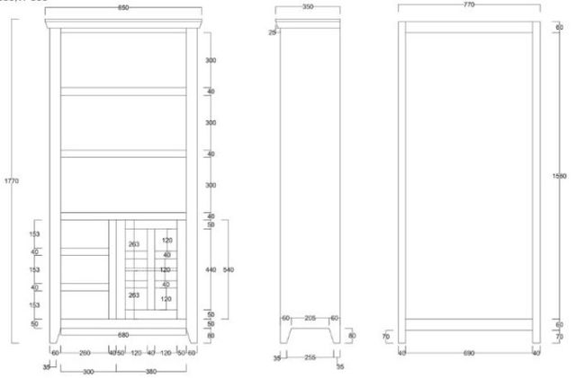 Jaipur Furniture Aravali Brown Bookcase with Drawer-3