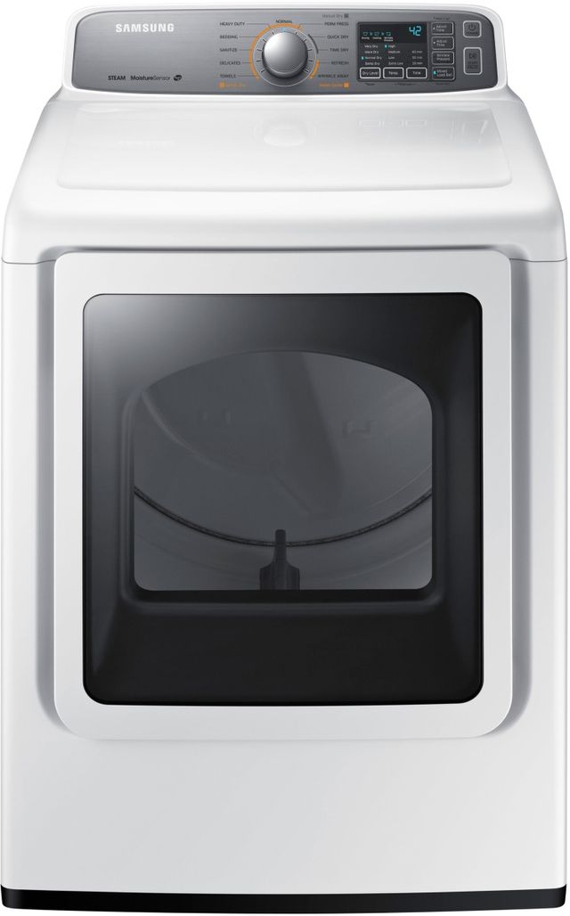 Samsung 7.4 Cu. Ft. White Front Load Gas Dryer-0