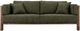 International Furniture Direct Roots Brown/Green Sofa-1