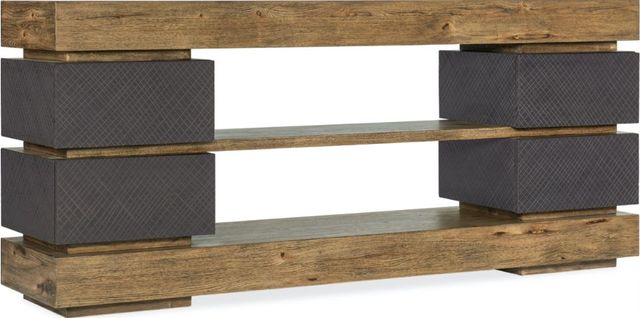 Hooker® Furniture Big Sky Furrowed Bark/Vintage Natural Entertainment Console
