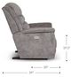 La-Z-Boy® Rosewood Mushroom Power Rocking Recliner with Headrest-5