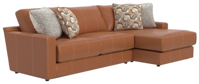Jackson Furniture Minori 3-Piece Whiskey Right-Arm Facing Sectional with Ottoman-0