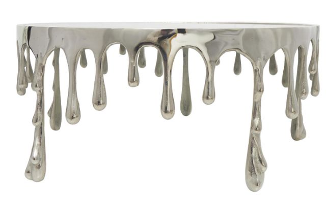 Deco Marche U Select Silver Abstract Drip Coffee Table-1