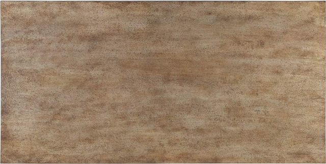 Flexsteel® Estate Galvanized Metal Top Rectangular Coffee Table with Antiqued Base-2