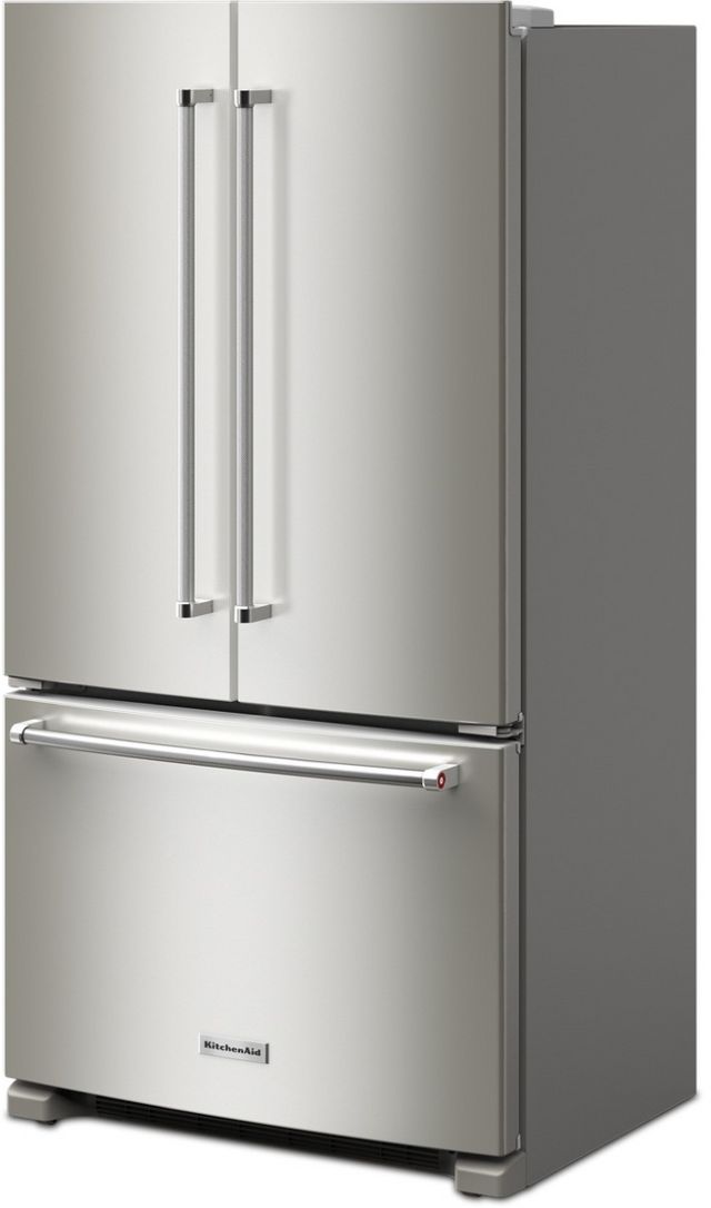 KitchenAid® 36 in. 20.0 Cu. Ft. PrintShield™ Stainless Steel Counter Depth French Door Refrigerator-4