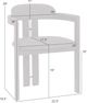 Armen Living Jazmin 2-Piece Charcoal/Vintage Black Dining Arm Chair Set-2