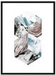 Crestview Collection Marble Duo 2-Piece Black/Light Blue/Pink Wall Art Set-2