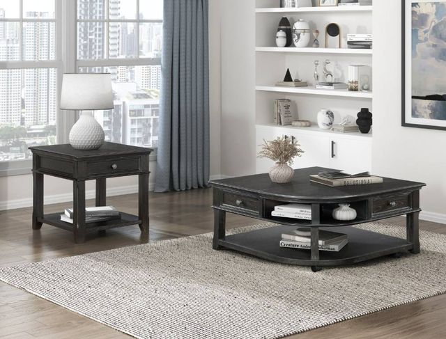 Homelegance® Muriel Charcoal End Table-1