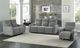 Homelegance® Edition Dove Gray Power Recliner with Power Headrest-1