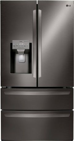 LG 36 in. 27.8 Cu. Ft. Black Stainless Steel French Door Refrigerator