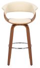 Armen Living Julyssa Brown 26" Swivel Counter Stool-1