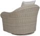 Century® Customizable Carrier and Company Sophie Outdoor Fabric/Wicker Swivel Chair-3