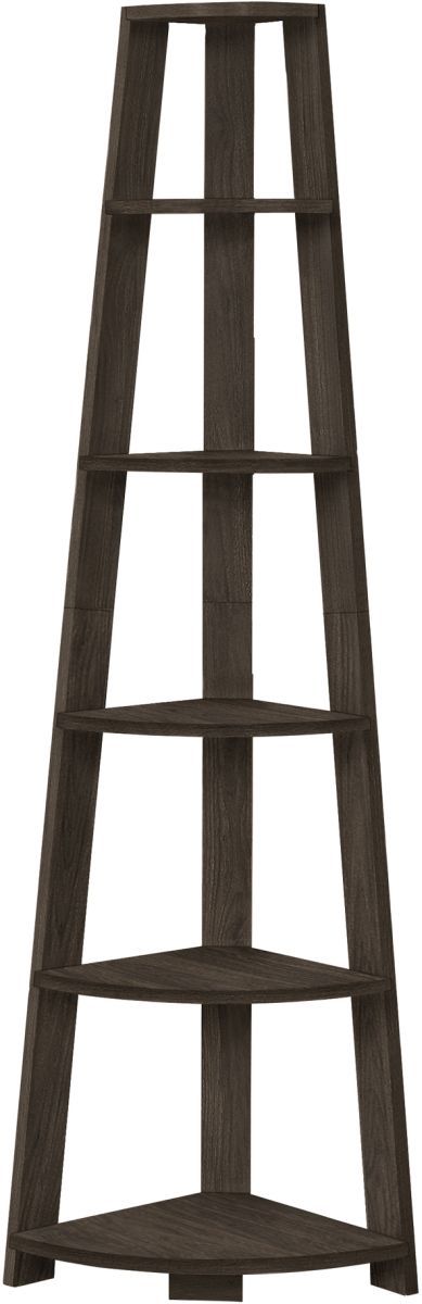 Monarch Specialties Inc. Brown Oak Bookcase-0